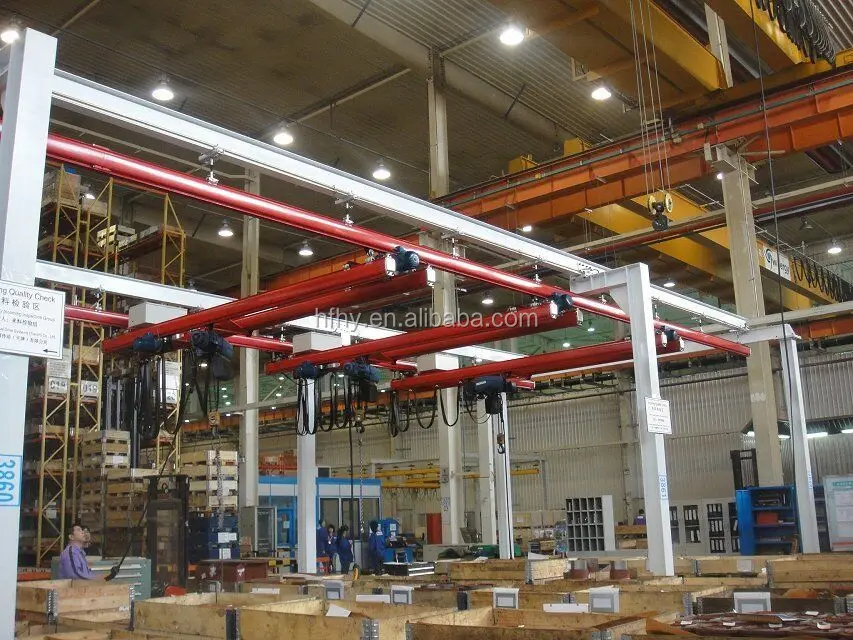 Workstation Bridge Crane 2 Ton Electric Overhead Crane With Electric