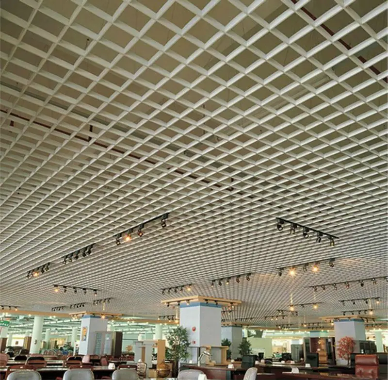 Metal Suspended Aluminum Ceiling Sheet Metal Ceiling Grid Ceiling Tile Buy Metal Suspended Aluminum Ceiling Sheet Metal Ceiling Aluminum Open Cell