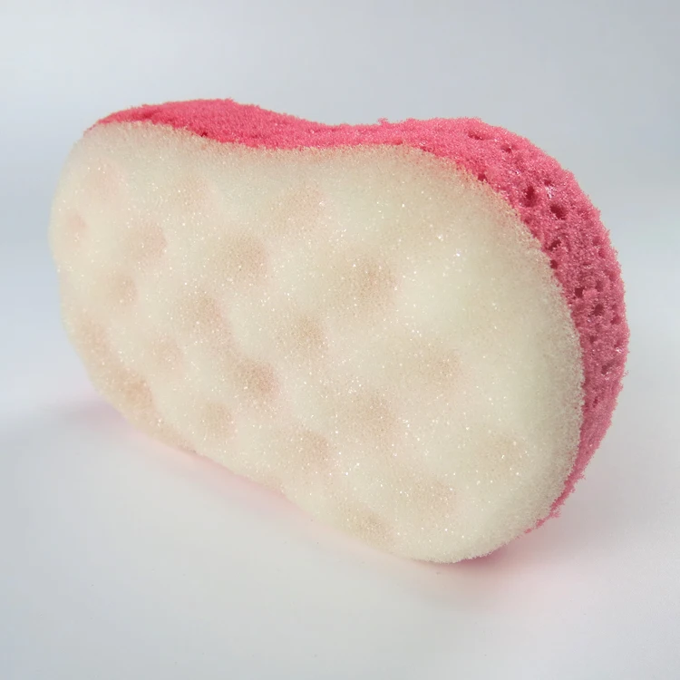 & body, exfoliating sponge dual action design body bath sponge