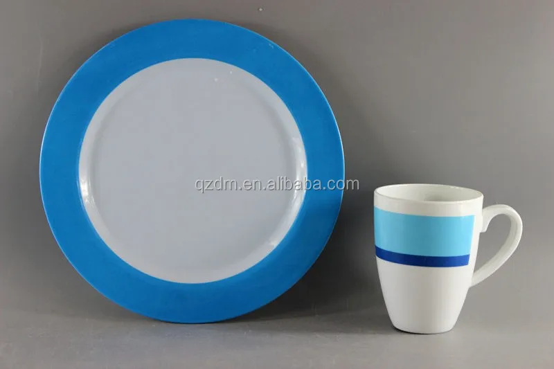 Simple Modern Design Melamine Dish And Mug Dinner Set