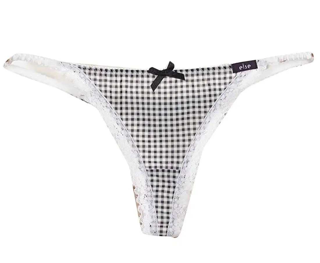 plaid thong