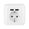 Hot sale USB WALL SOCKET With Dual USB port for Germany market EU market
