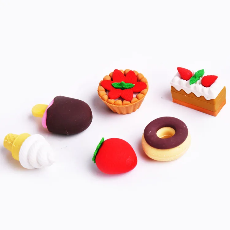 Promotion Fancy Popular Tpr Eraser Kids Gift Food Shaped Erasers Buy