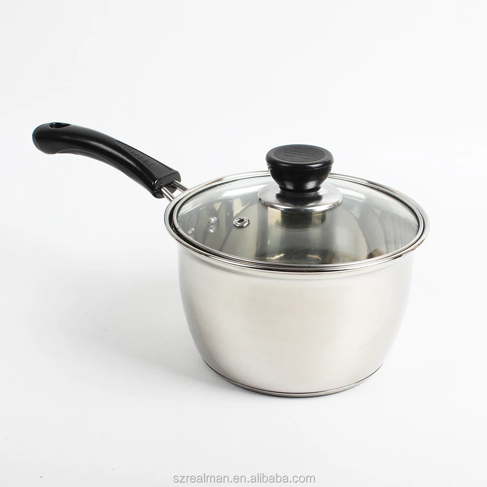 Factory Wholesale Stainless Steel Milk Boiling Pot Hot Pot With Lid