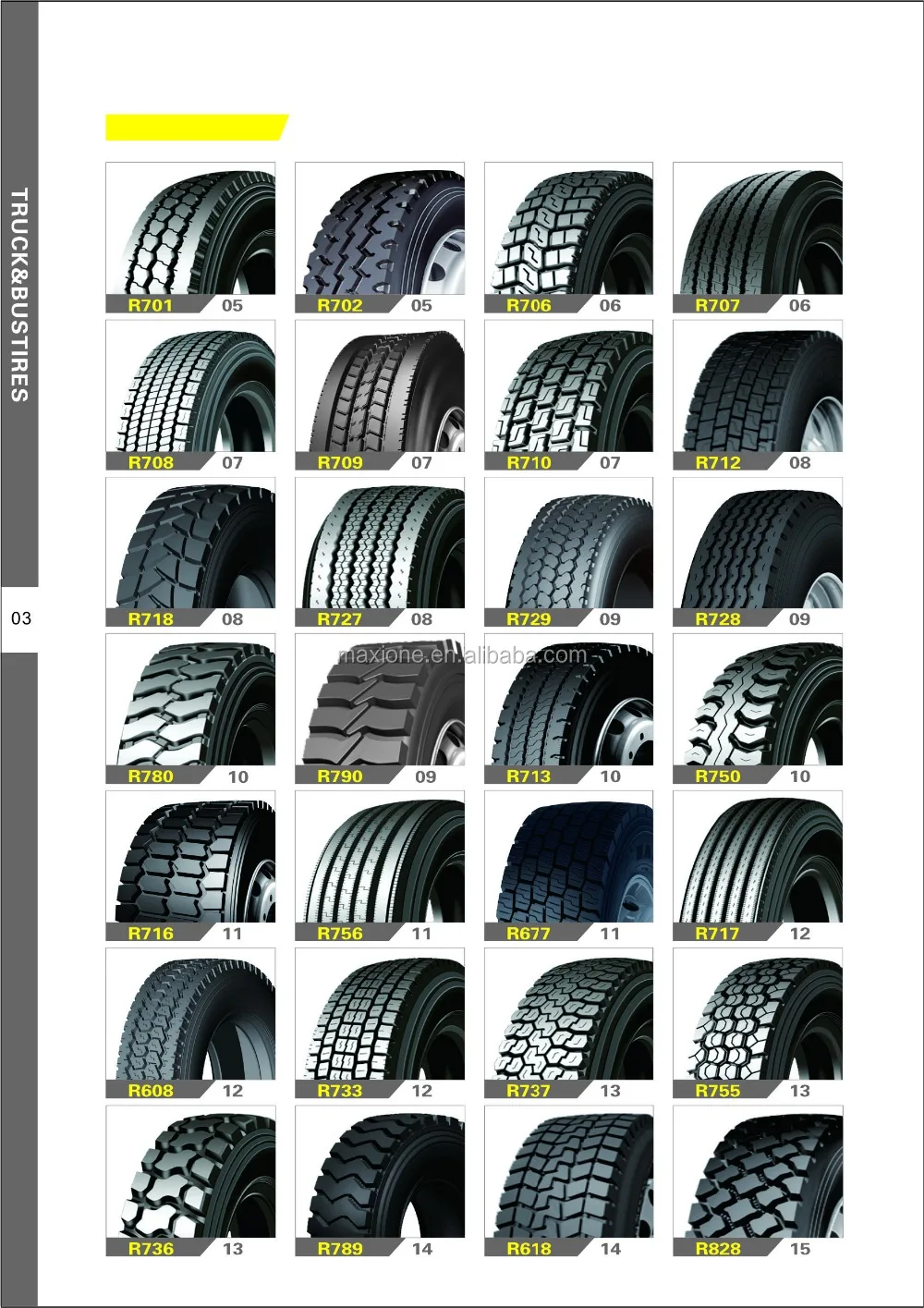 货车轮胎型号尺寸图片