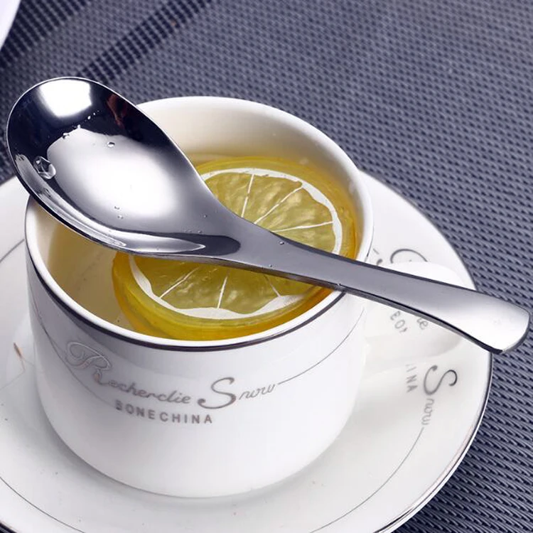 classic chinese wide-used soup spoon metal serving soup spoon