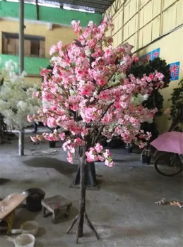6ft Or 1 8m Tall Decorative Home Decor Plastic Artificial Indoor 6ft Or 1 8m Tall Decorative Home Decor Plastic Artificial Indoor Plant Pink Silk Cherry Blossom
