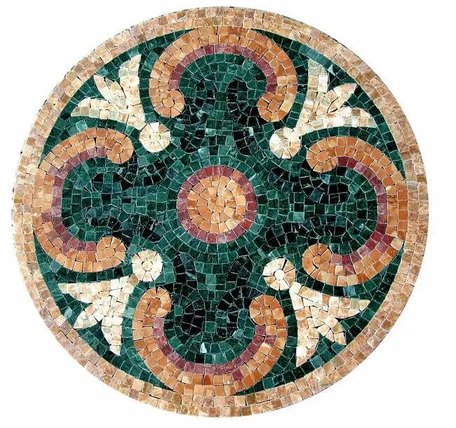 Bunga Yang Modern Pola  Mosaik Ubin Pola  Gambar  Mosaik Batu 
