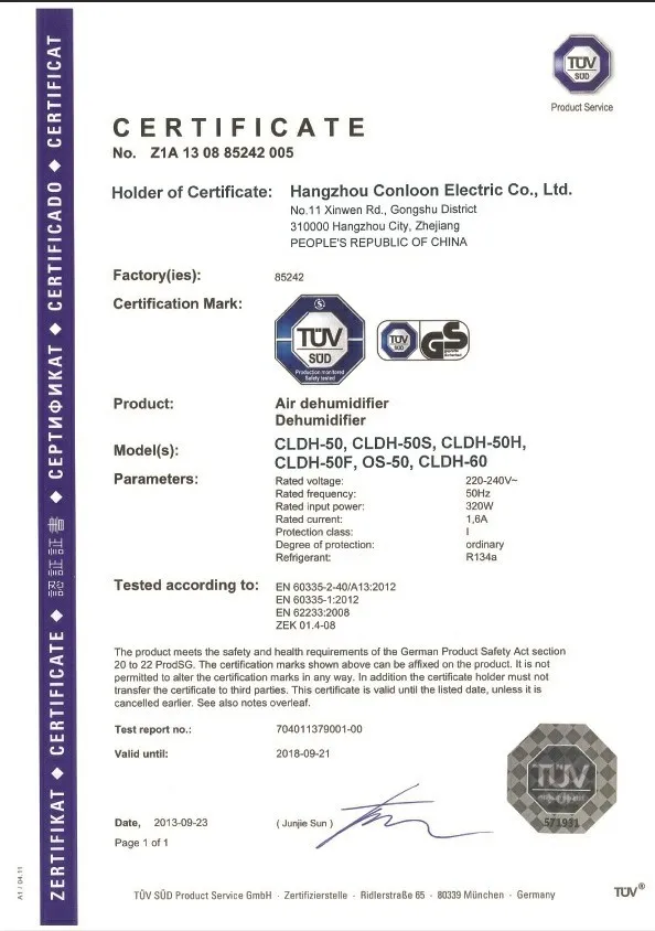 Fresh Air Industrial Dehumidifier, CLXF-40, Wall - detail 28