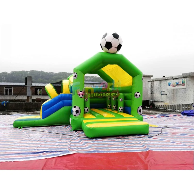 Popular Football Bouncer Castle Inflatable Soccer Bounce House For Kids