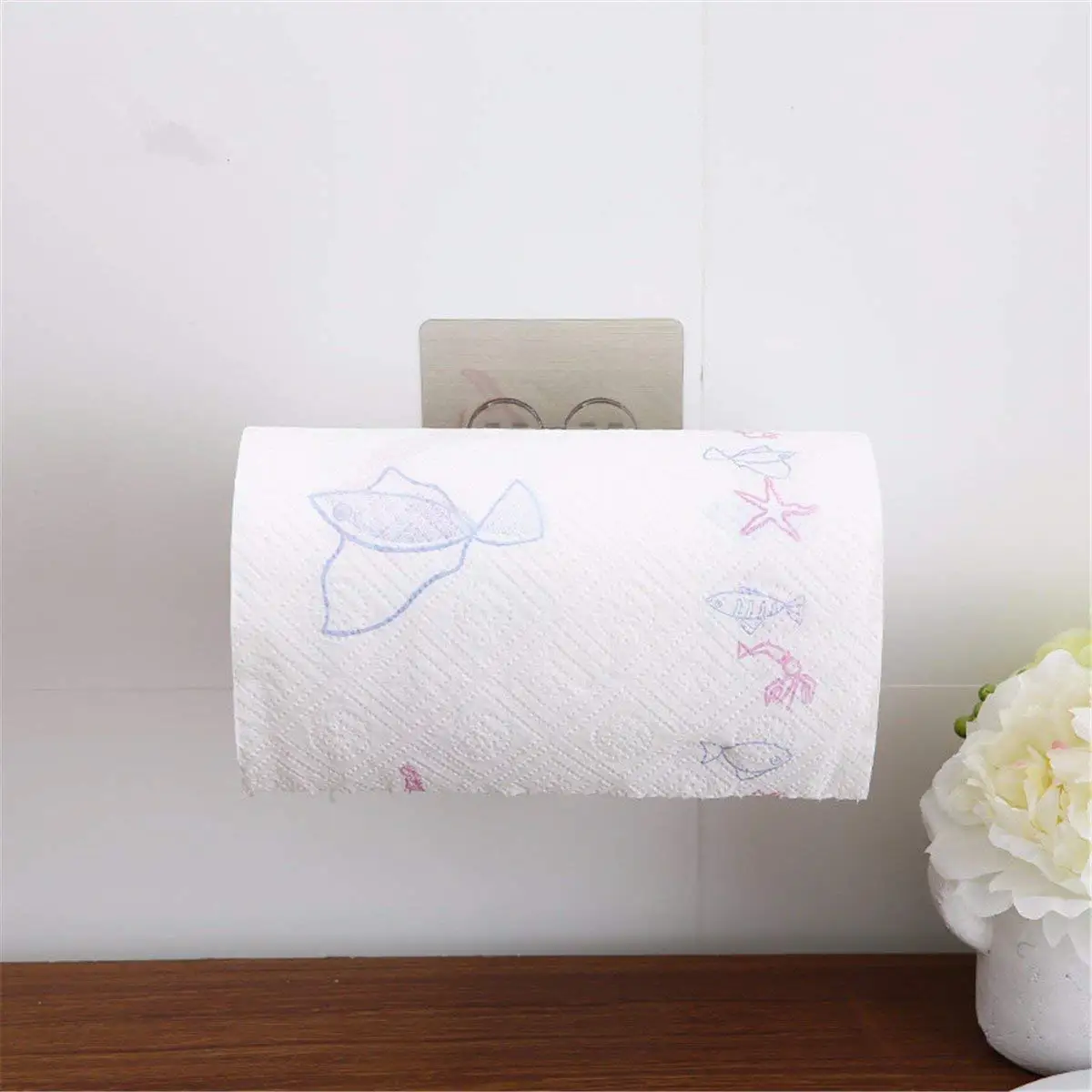 ZHAS Paper towel rack drawer paper towel rackRack kitchen towel rack bathroom towel rack Toilet Paper Holders