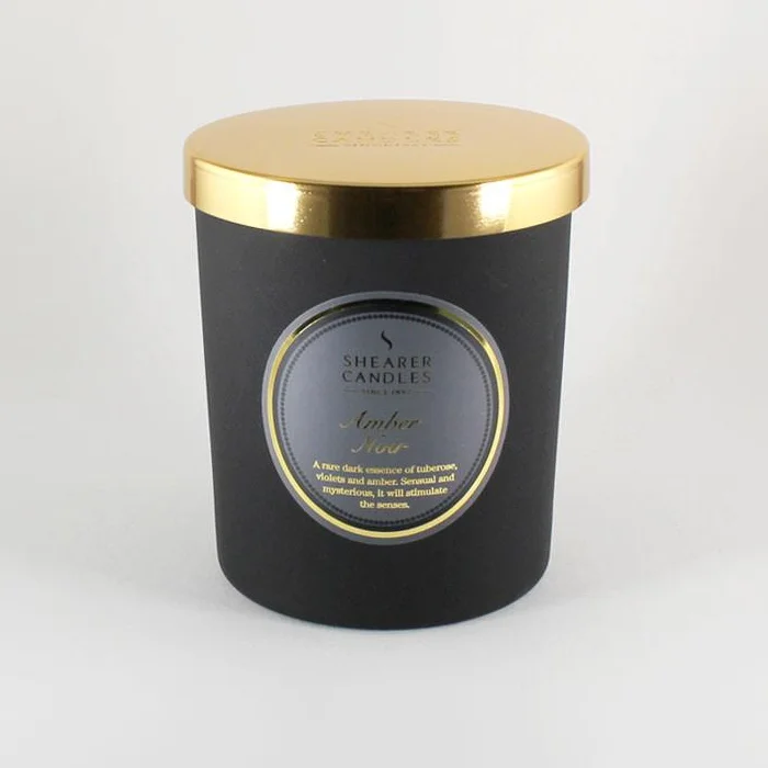 Wholesale Matte Black Candle Jars Glass With Golden Lid And Logo Buy