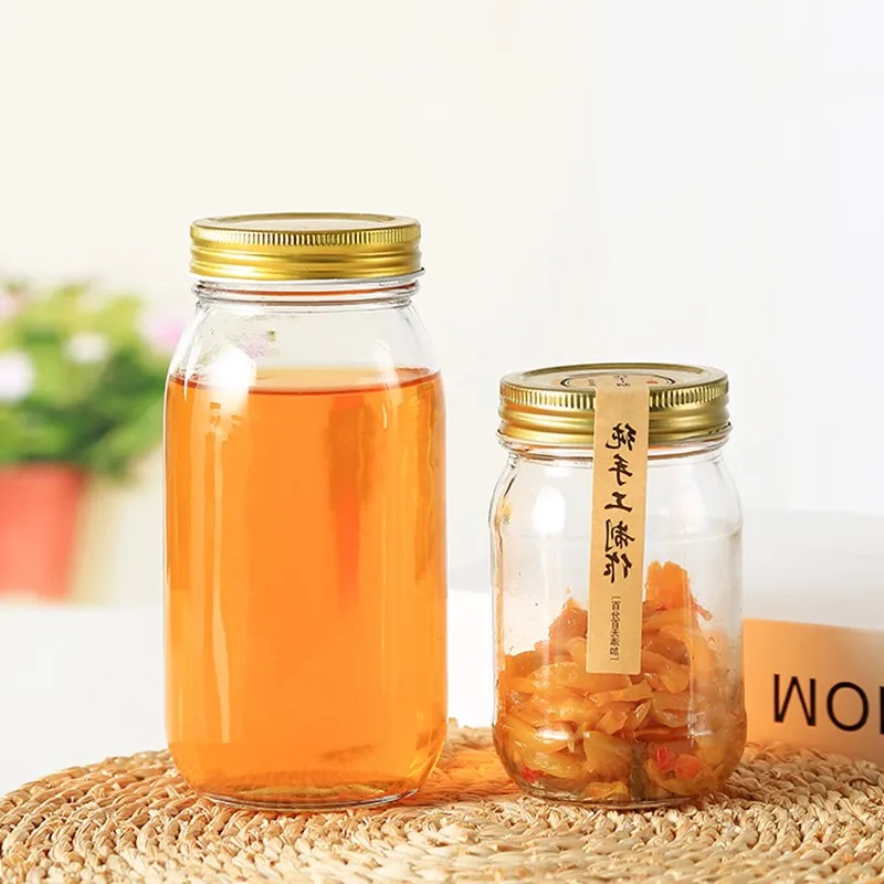 Factory Outlet 150ml 250ml 380ml 500ml 750ml 1000ml Honey Storage Jam Glass Jar Buy Glass Storage Jar Honey Jar Glass Clear Glass Jar Product On Alibaba Com