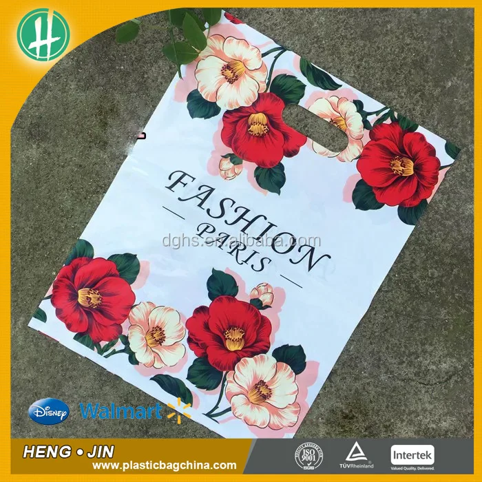 Custom Printing Patch Plastic Bags Die Cut Carrier Packaging Rigid