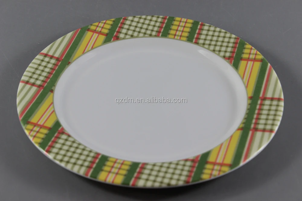 Custom Design Melamine Dinner Plate,Plastic Plates