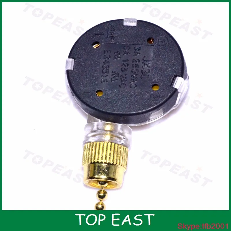 Single Capacitor Pull Chain Ceiling Fan Light Switch Fuctionoff,L1,L