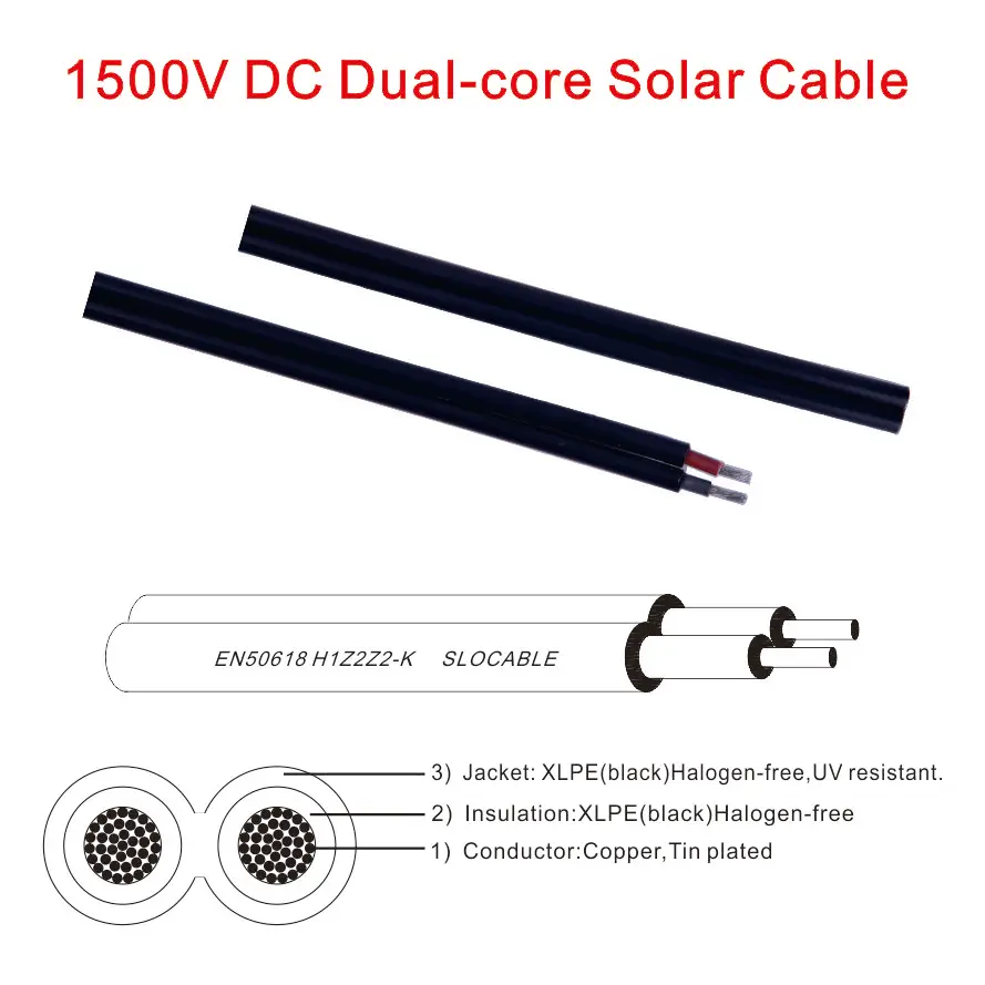 dual-core solar cable