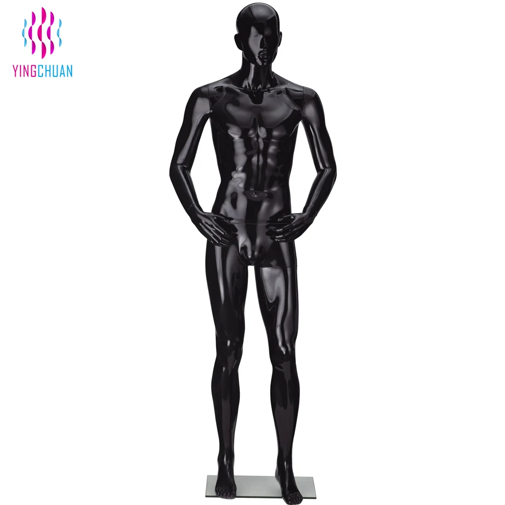 Full-body Movable Mannequin Type Male Black Color Mannequin - Buy Full ...