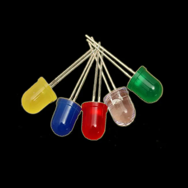 5mm LED Diode 3V 5 mm 10 colors Warm White Yellow Green Red Blue UV Pink Orange Diffsued Ultra Bright DIY Light Emitting Diode