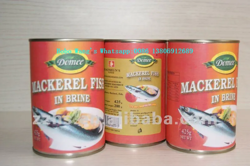 Canned Mackerel In Vegetable Oil 125g/155g Buy Canned Mackerel Fish