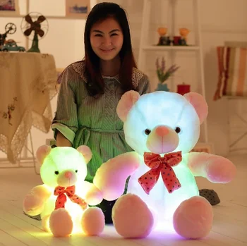 glowing stuffed animal