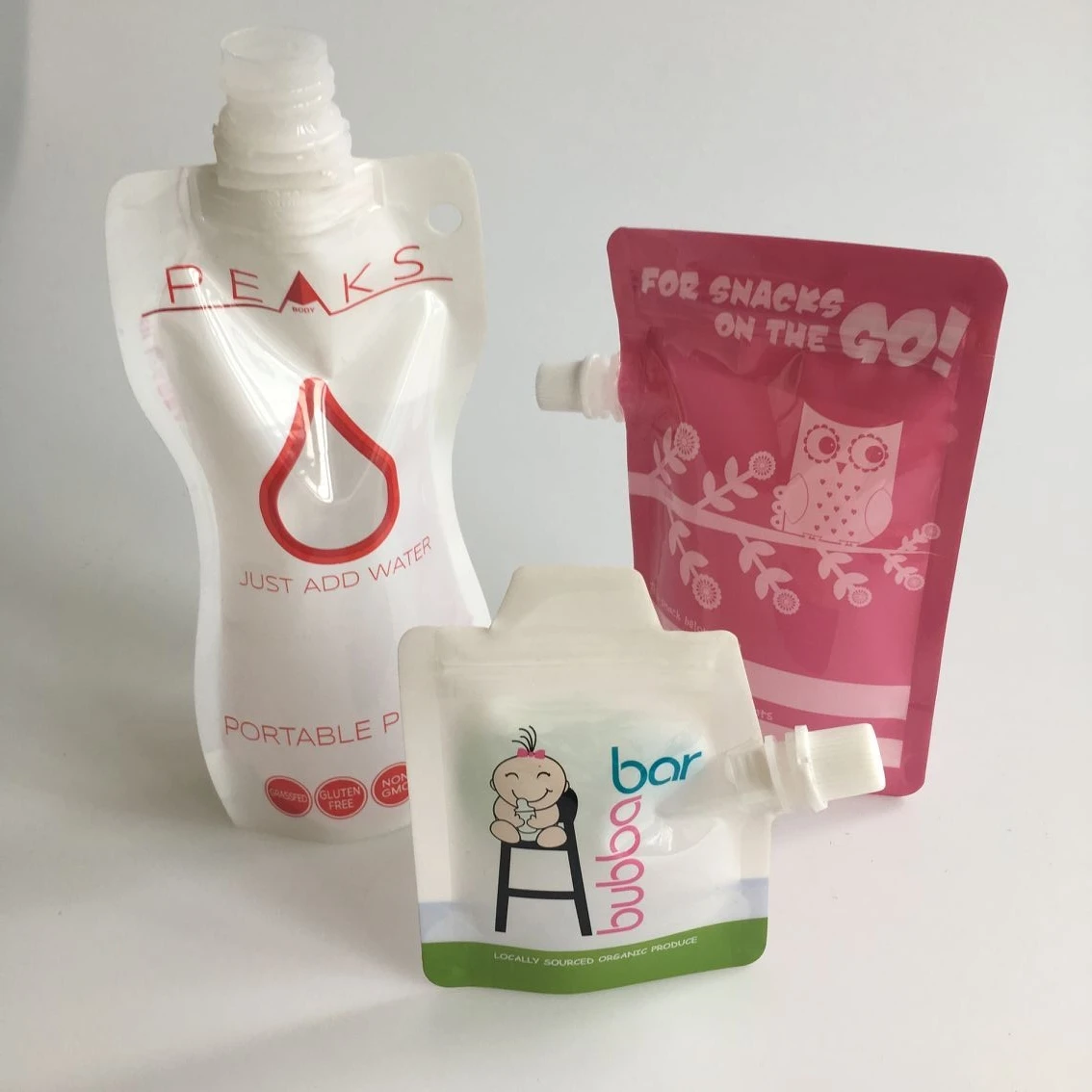 Food Safety Bpa Free Reusable Baby Food Squeeze Pouches For Baby And