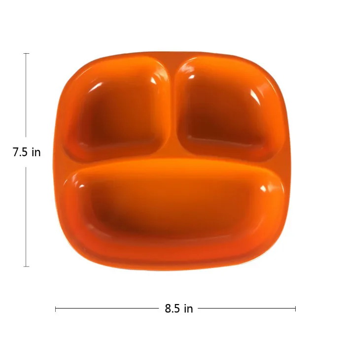 Section Platter Melamine Chip And Dip Set Serving Tray Three Compartment Dish Divided Plate With