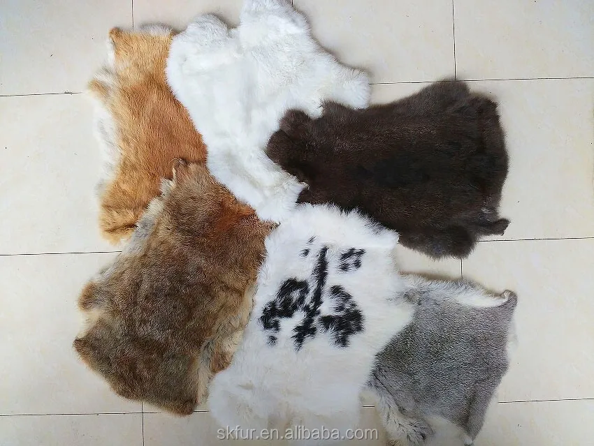 Factory Wholesale Raw Or Dyed Color Tanned Large Rabbit Fur Skin Buy