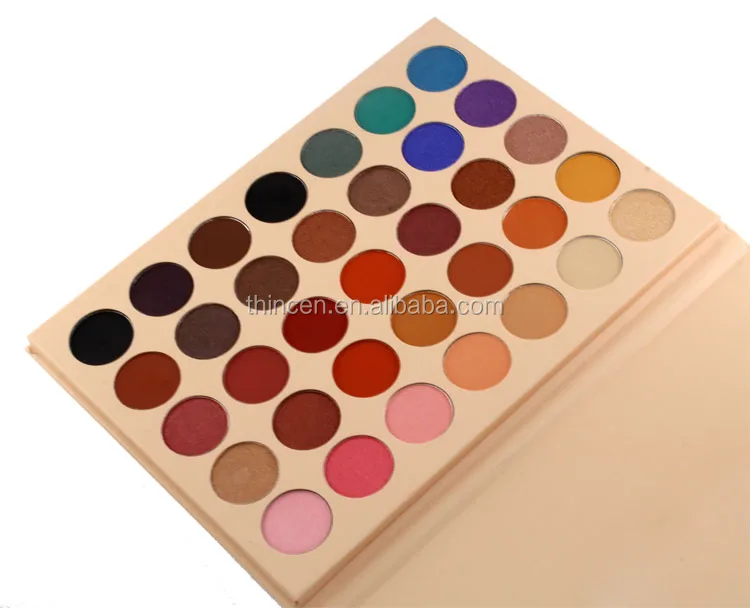 35 Color Custom Shiny Makeup Waterproof Pigment Oem Eyeshadow Palette