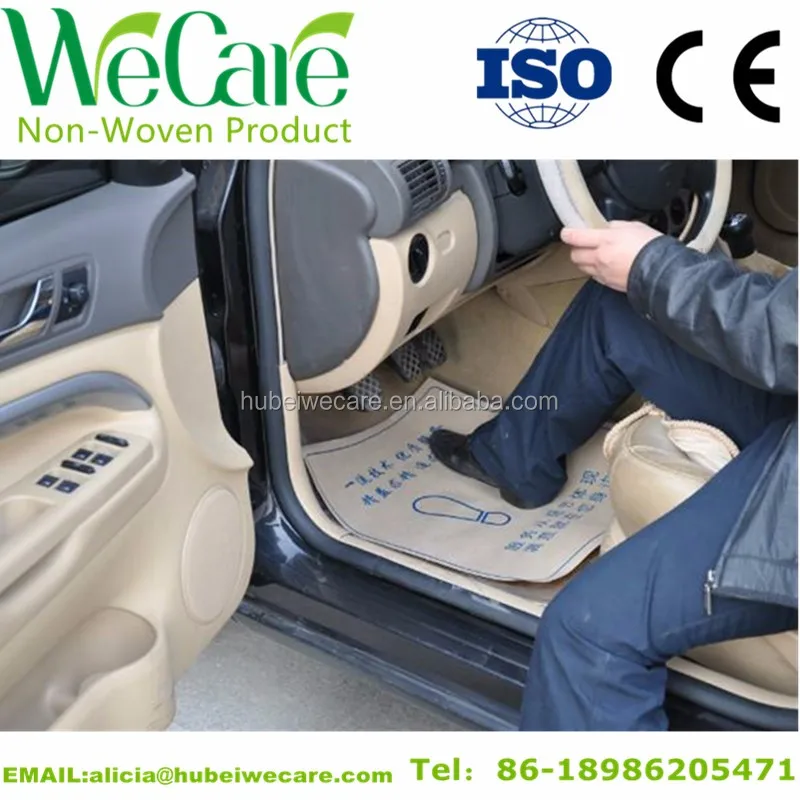 Hot Selling Logo Printable Disposable Foot Mat For Automotive Repairing