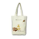 2019 Cotton canvas shopping tote bag with long handle