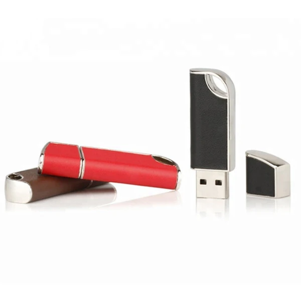 Promotion Gift Leather USB Stick 16GB With Customized Logo - ANKUX.COM