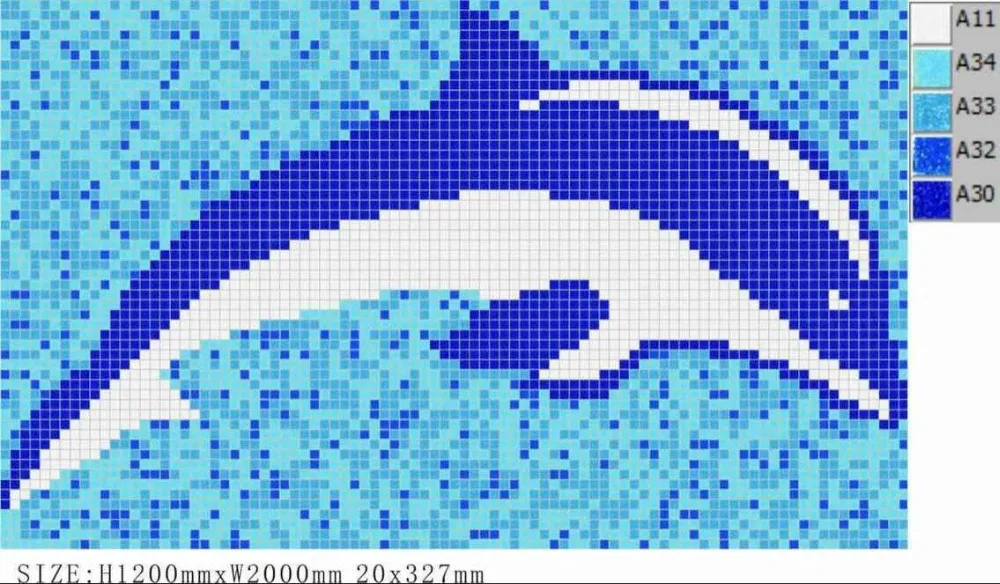 Fish Scale Mosaic Tile Pattern Dolphin For Fish Scale Mosaic Tile Pattern Dolphin For Swimming Pool