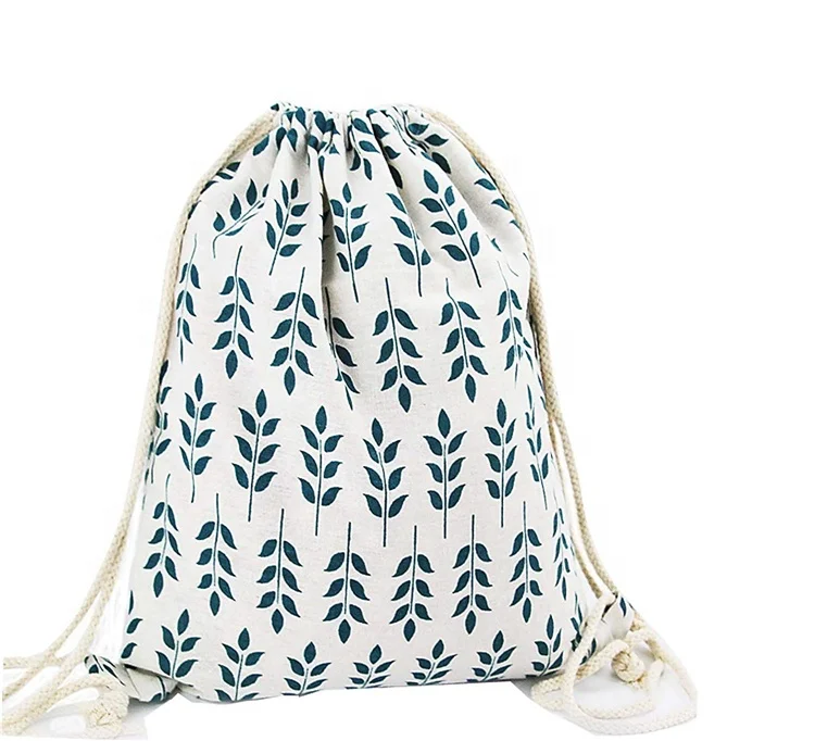 Full Color Printed Beautiful Cotton Drawstring Bag Buy Cotton