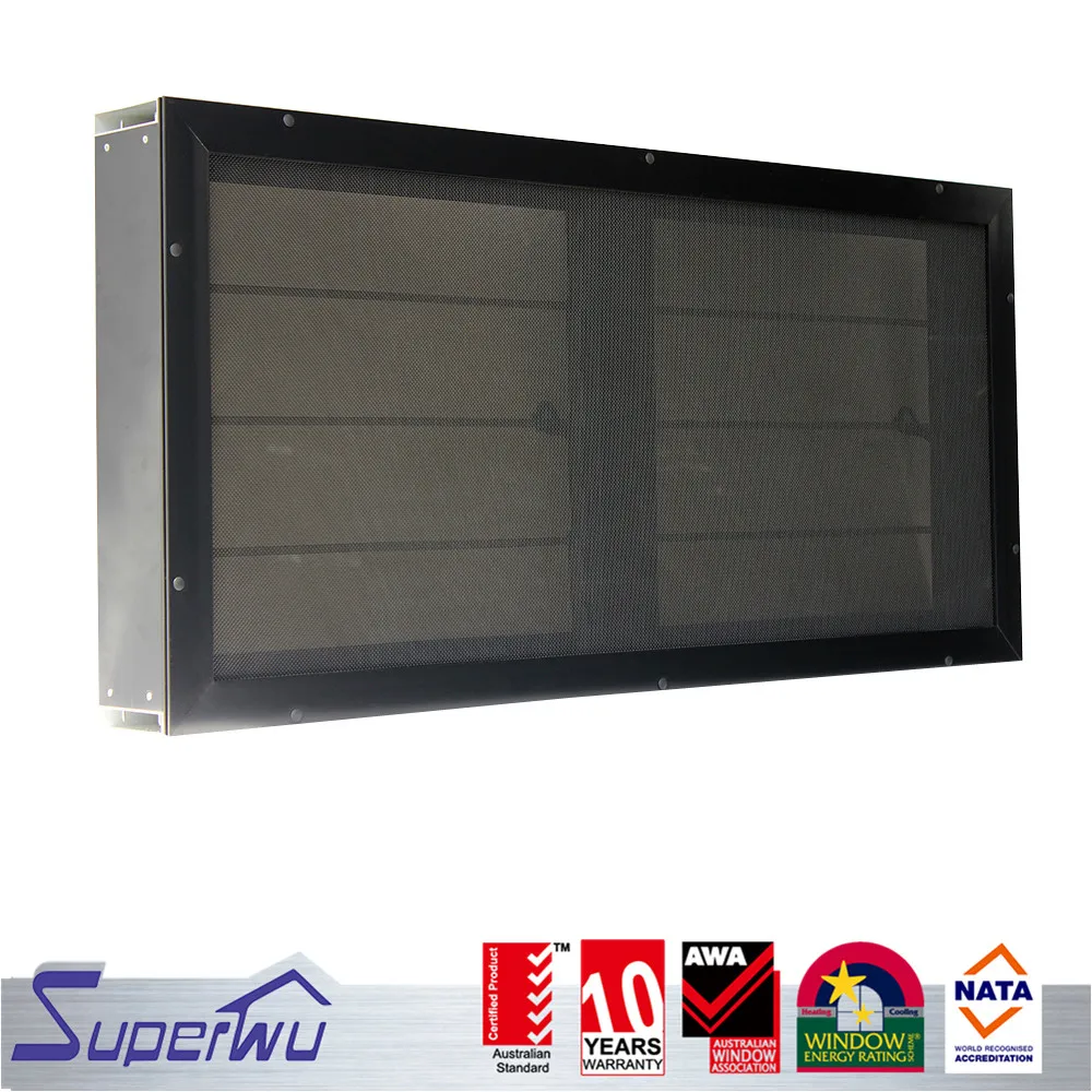 Powder coating aluminum louver windows with tempered glass blades