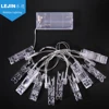 New Product LED picture clips string lights Battery Powered Fairy clip lights