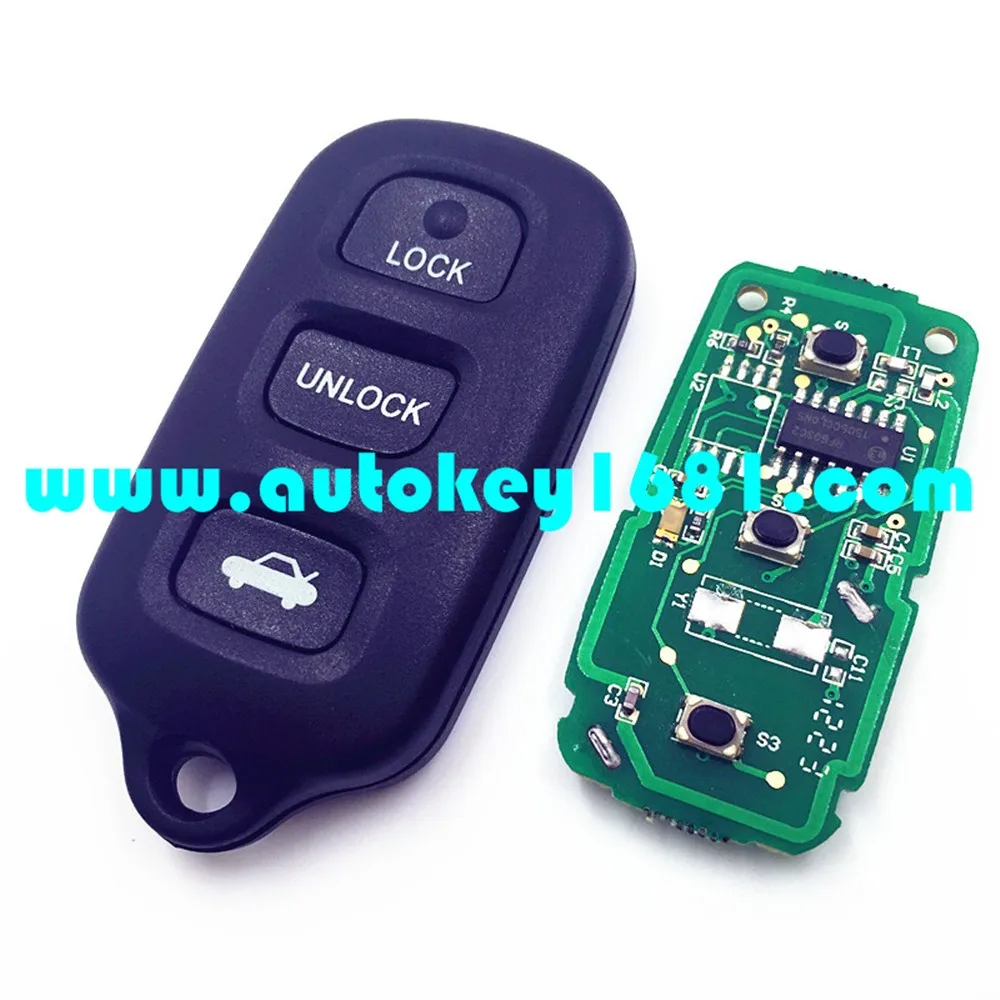 Ms Hyq12ban 3+1 Button Car Remote Key 314mhz For Toyota ...