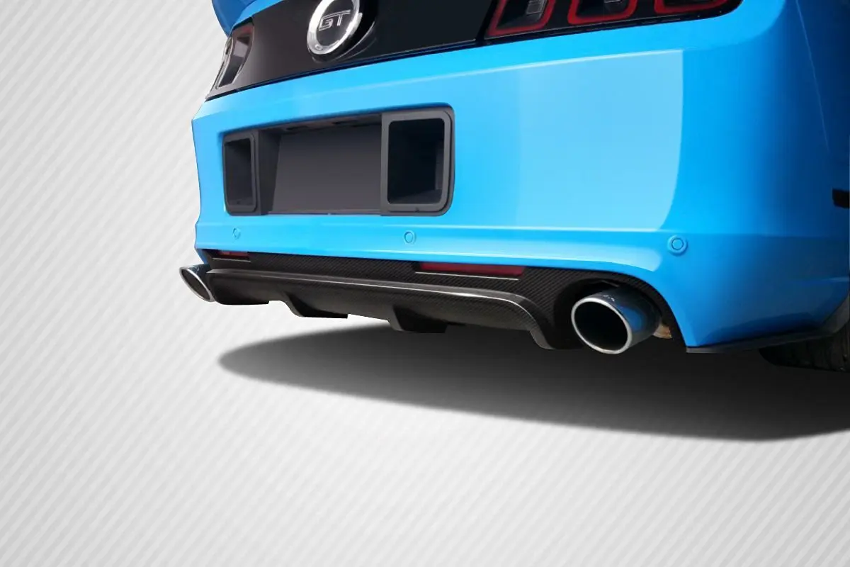 2013-2014 Ford Mustang Carbon Creations Boss Look Rear Diffuser - 1 Piece