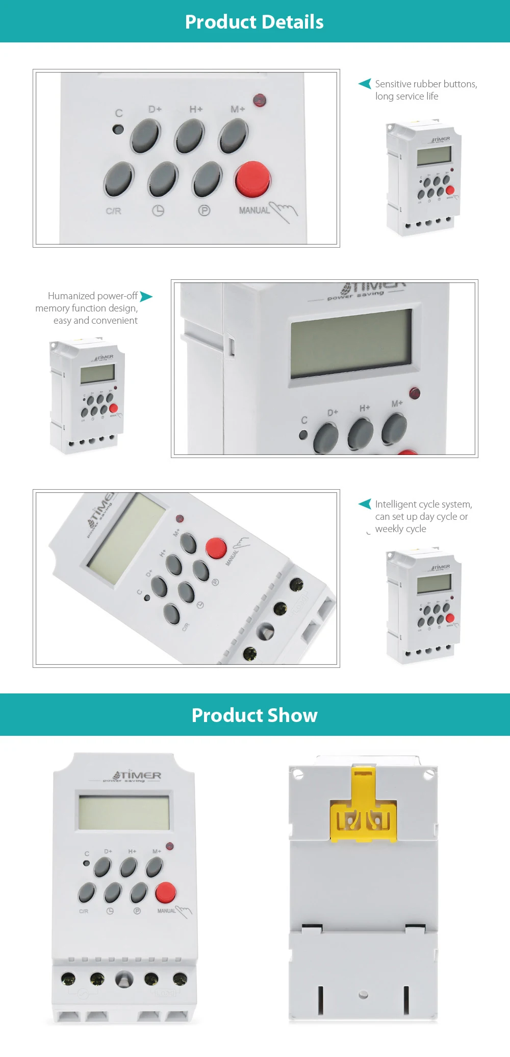Lcd Digital Kg316t-2 24 Hour Timer Switch,Light Timer Control Switch ...