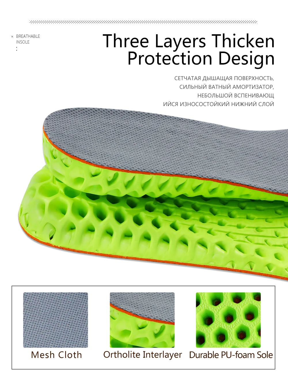 Pu Foam Height Increase Insoles 3 Layers - Buy Height Increase Insoles ...