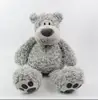 free sample Wholesale plush grey teddy bear toys custom plush toys grey soft sitting plush teddy bear with paw
