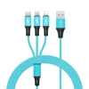 China cheap 0.25m,0.5m,1m,2m,3m length multi all in one usb charge data cable
