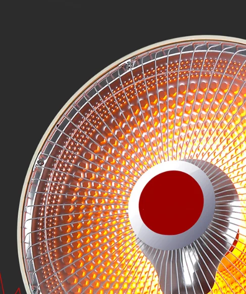 Standing carbon fiber electric fan heater adjustable Freestand fan shaped Oscillating 900w infrared heater
