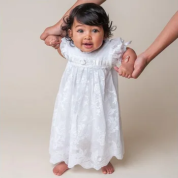 baby girl white lace dress