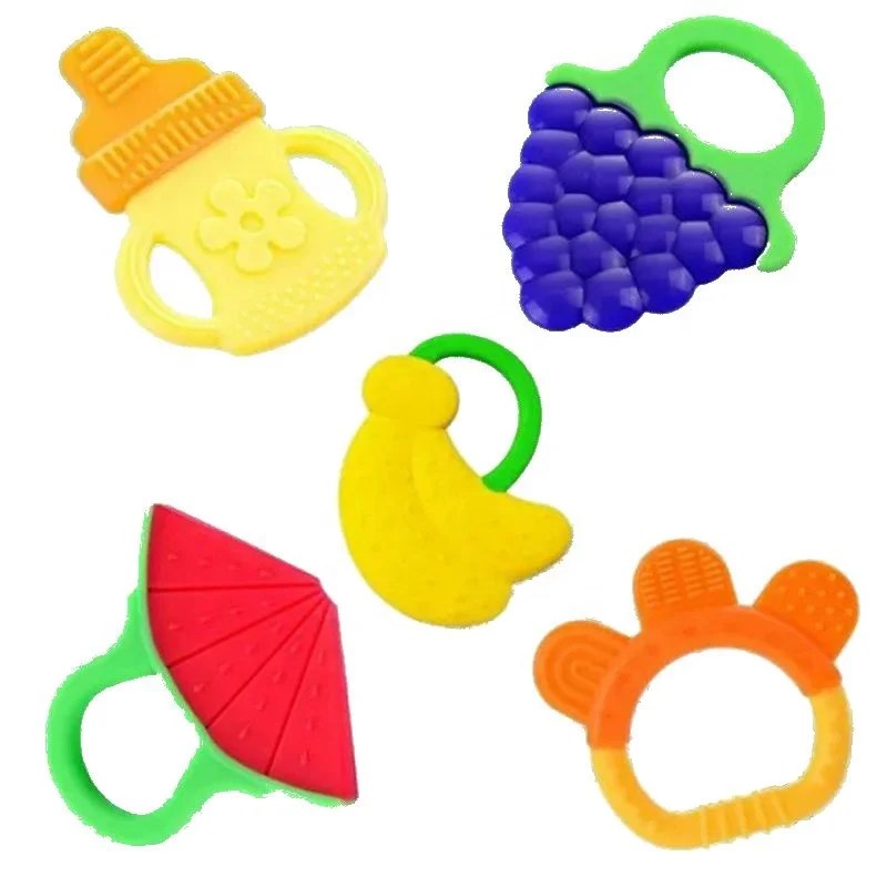 
Eco-friendly New Fruit Shape silicone teether for Infants 