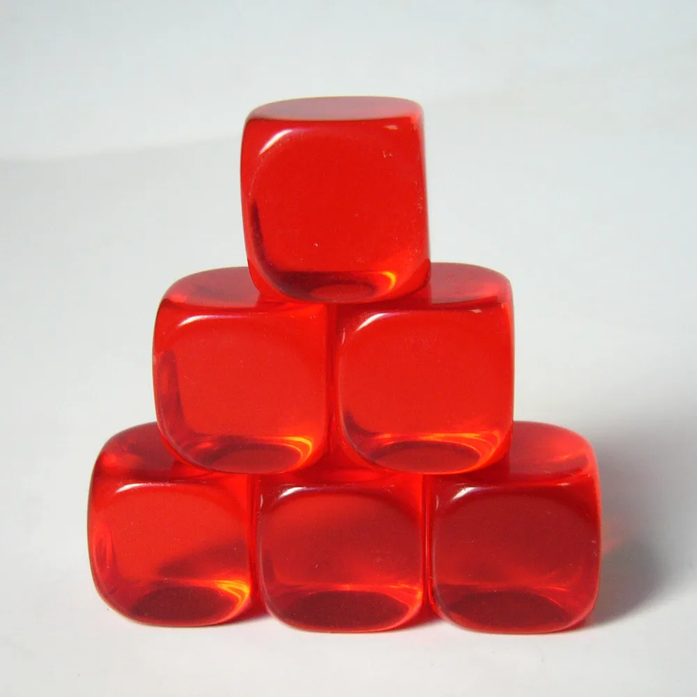 Custom High Quality Plastic Dice Printed Game Dice Engraved Colored