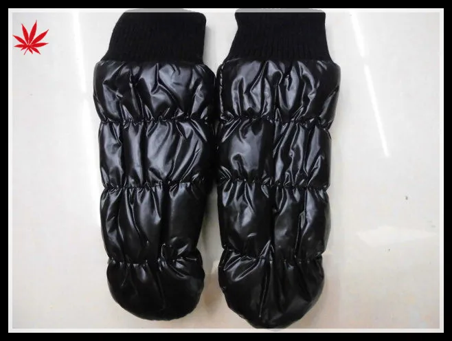 women corlor cheap feather cloth mittens hand gloves
