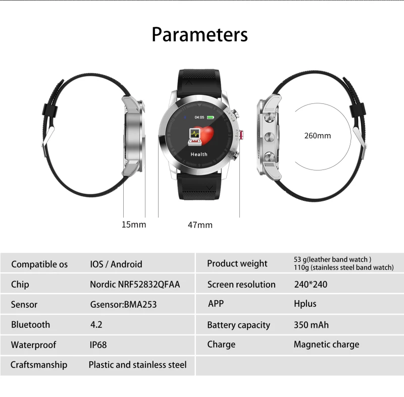 Wholesale Newest Ppg+hrv Heart Rate Monitor Blood Pressure Fitness