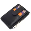 RFID Slim Minimalist Wallet Front Pocket Wallets windows holder cash coin purse with strap saffiano karten real leather purse