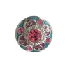 Factory price 20mm ancient round alloy metal three colour crystal snap button for bangles